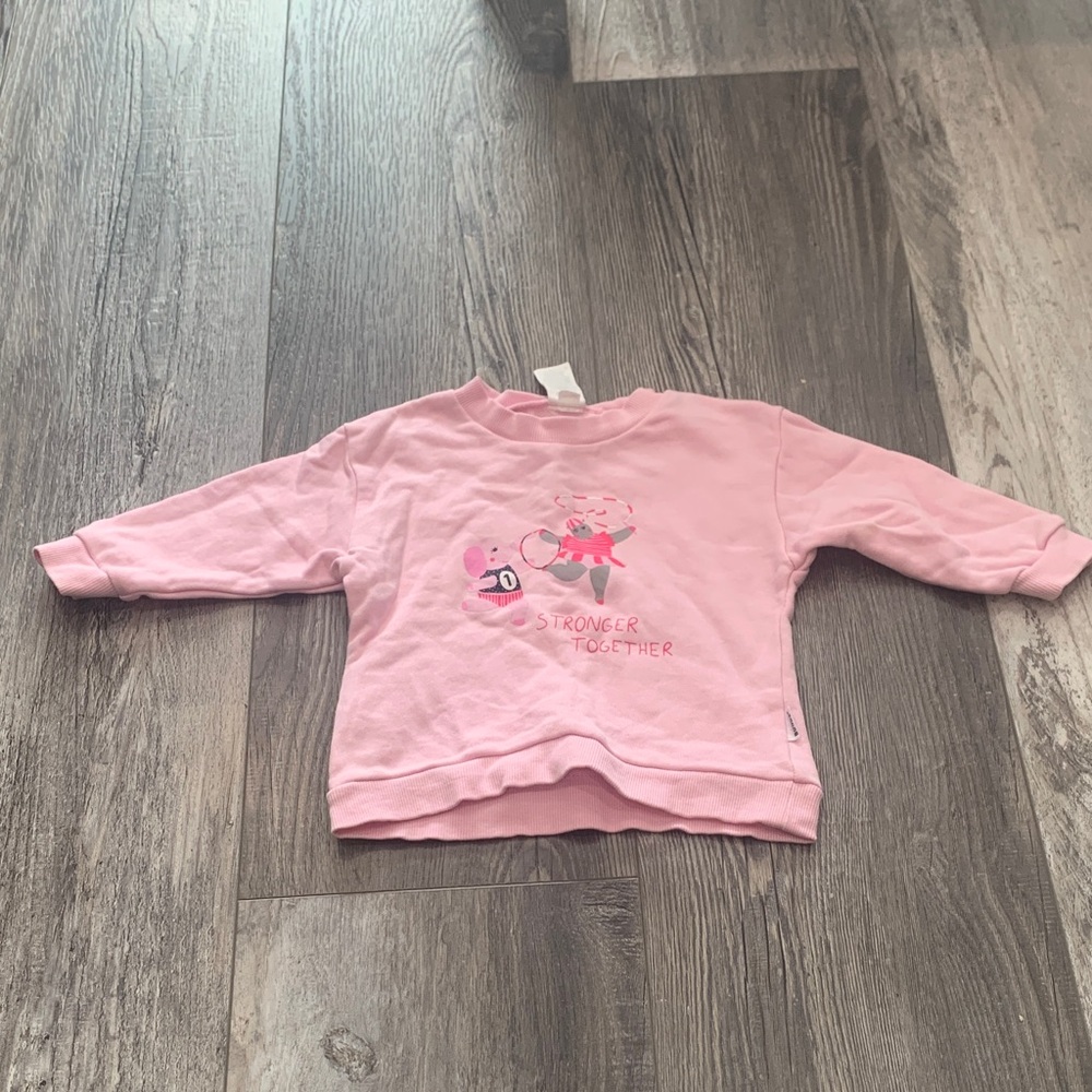 Bonds Pink Kids Shirt with Cartoon Print